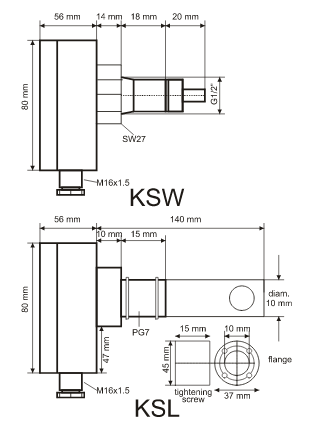 Compact Electronic Air and Liquid Flow Switch KSL and KSW HONEYWELL / FEMA