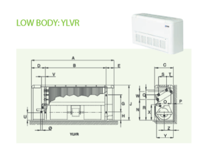 Części zamienne i akcesoria do klimakonwektorów kanałowych LOW BODY YLVR YLIVR (0,7-3,3kW) YORK®
